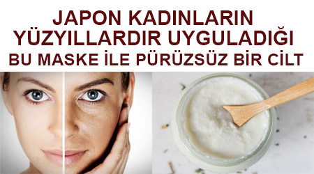 Pürüzsüz cilt için maske