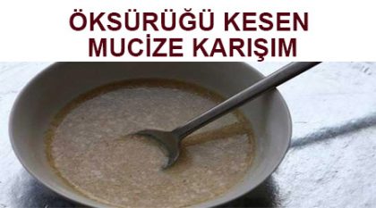 Öksürüğü kesen karışım