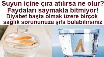 Suyun içine çıra atılırsa ne olur